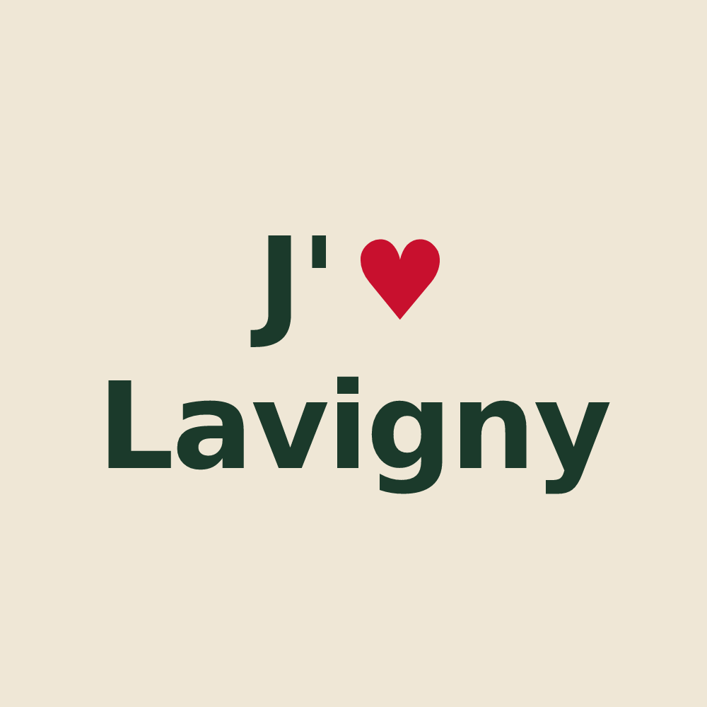 Tote bag personnalisé Lavigny — design J'aime Lavigny