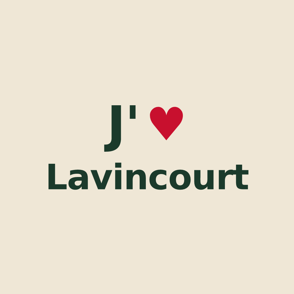 Tote bag personnalisé Lavincourt — design J'aime Lavincourt