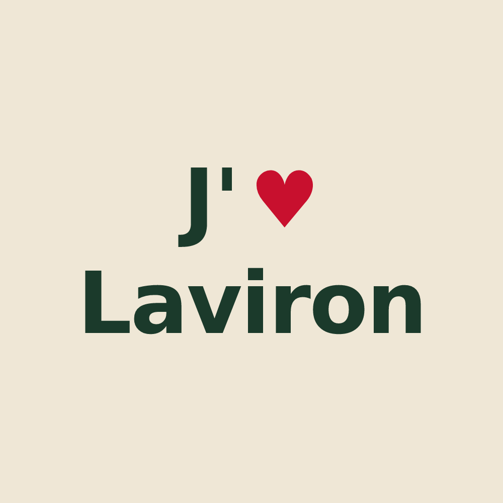 Tote bag personnalisé Laviron — design J'aime Laviron