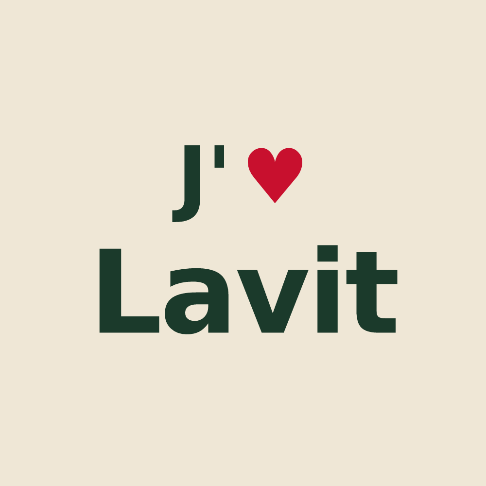 Tote bag personnalisé Lavit — design J'aime Lavit