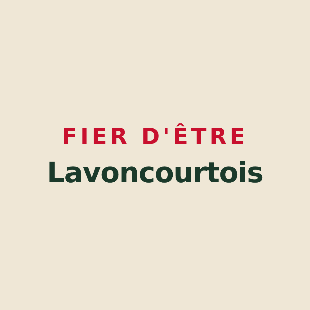 Tote bag « Fier d'être Lavoncourtois » — design pour Lavoncourt