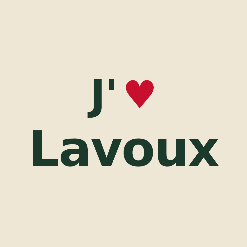 Tote bag personnalisé Lavoux — design J'aime Lavoux