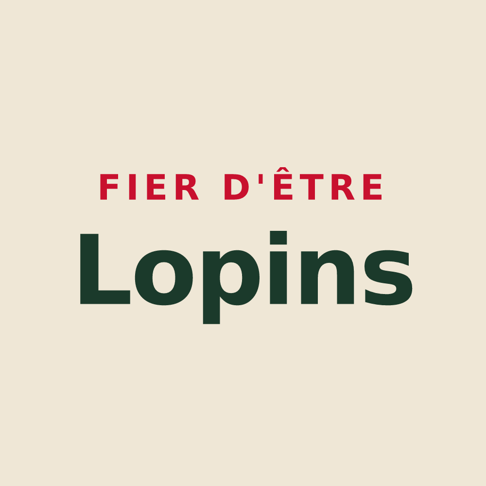Tote bag « Fier d'être Lopins » — design pour Lavoye