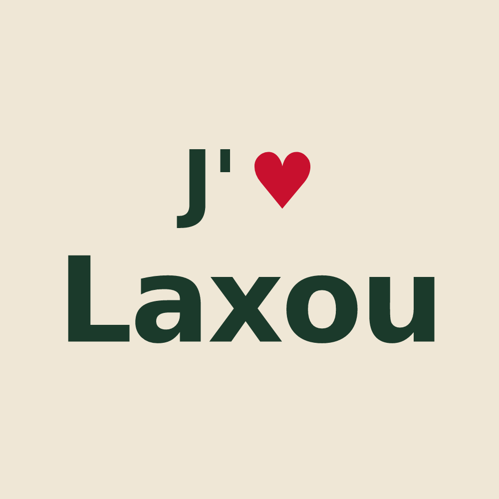 Tote bag personnalisé Laxou — design J'aime Laxou