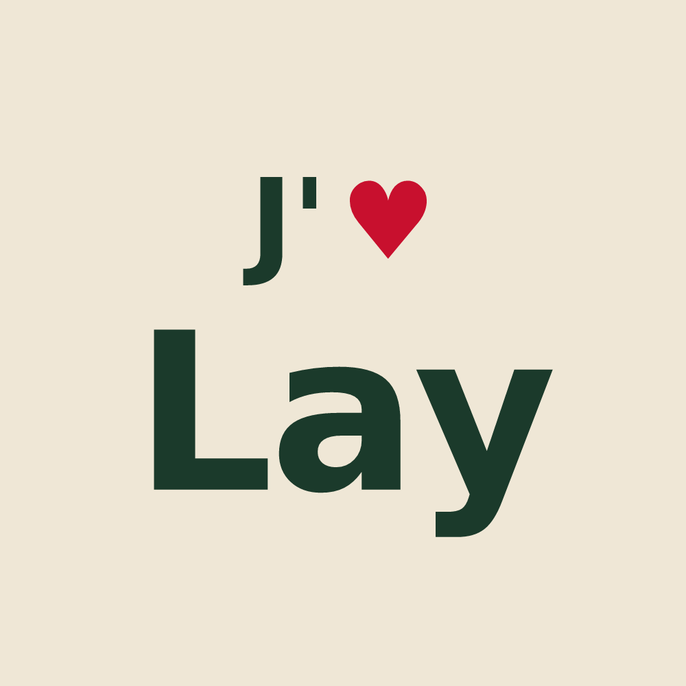 Tote bag personnalisé Lay — design J'aime Lay