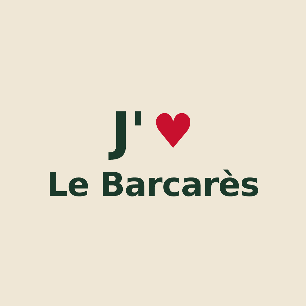 Tote bag personnalisé Le Barcarès — design J'aime Le Barcarès