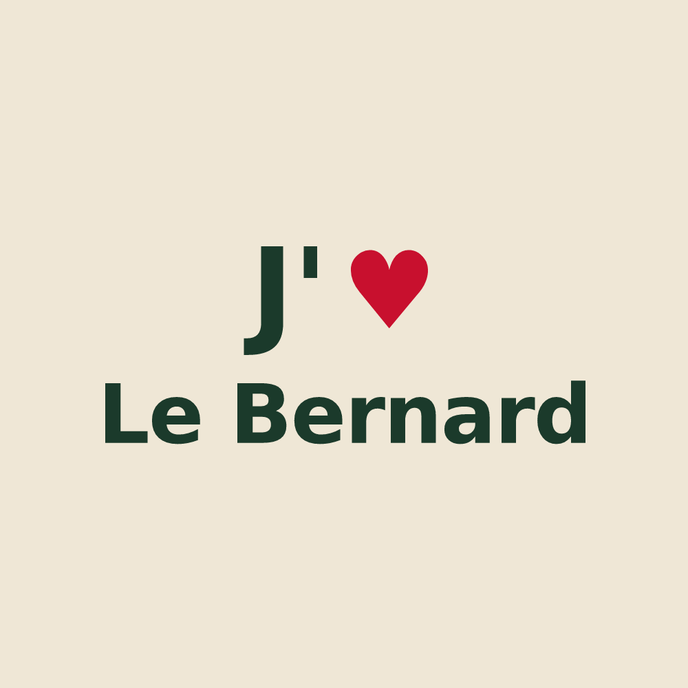 Tote bag personnalisé Le Bernard — design J'aime Le Bernard