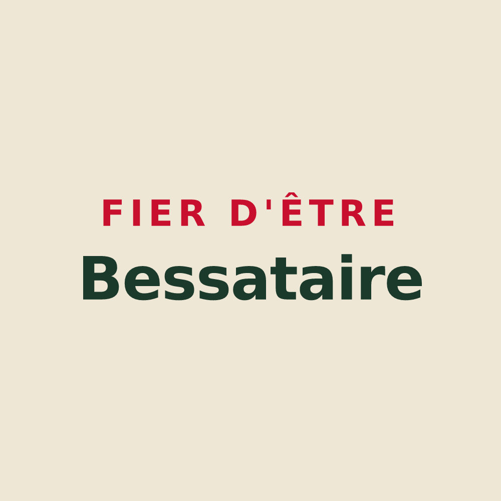 Tote bag « Fier d'être Bessataire » — design pour Le Bessat