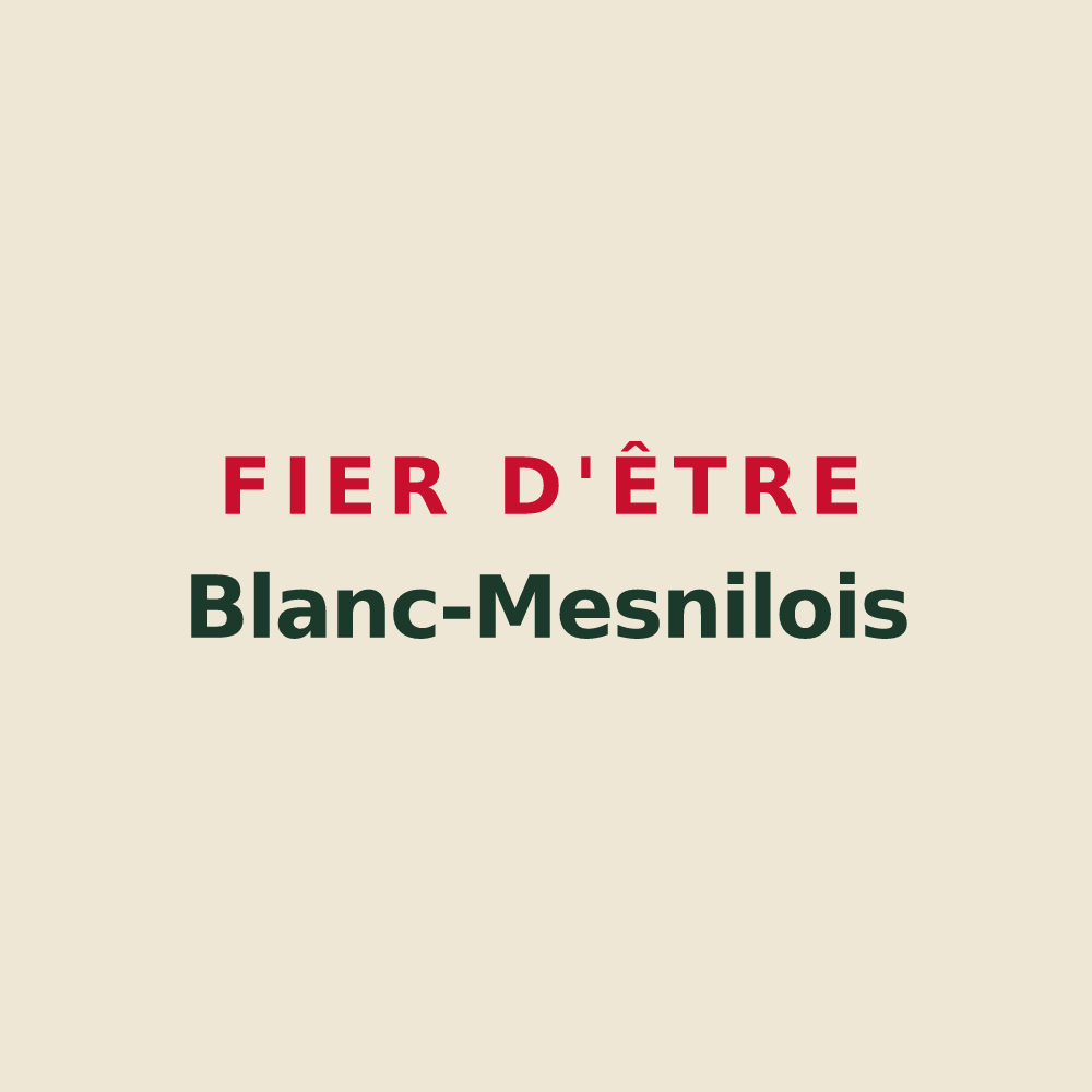 Tote bag « Fier d'être Blanc-Mesnilois » — design pour Le Blanc-Mesnil
