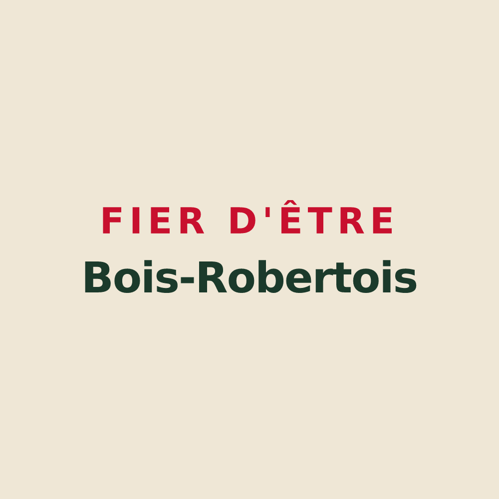 Tote bag « Fier d'être Bois-Robertois » — design pour Le Bois-Robert
