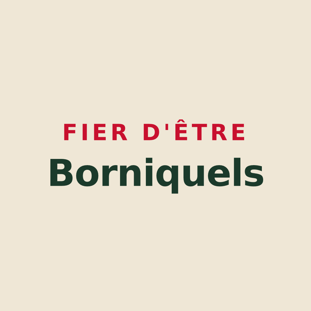 Tote bag « Fier d'être Borniquels » — design pour Le Born