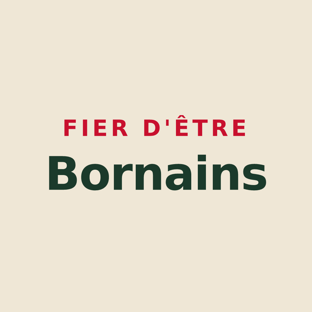Tote bag « Fier d'être Bornains » — design pour Le Born