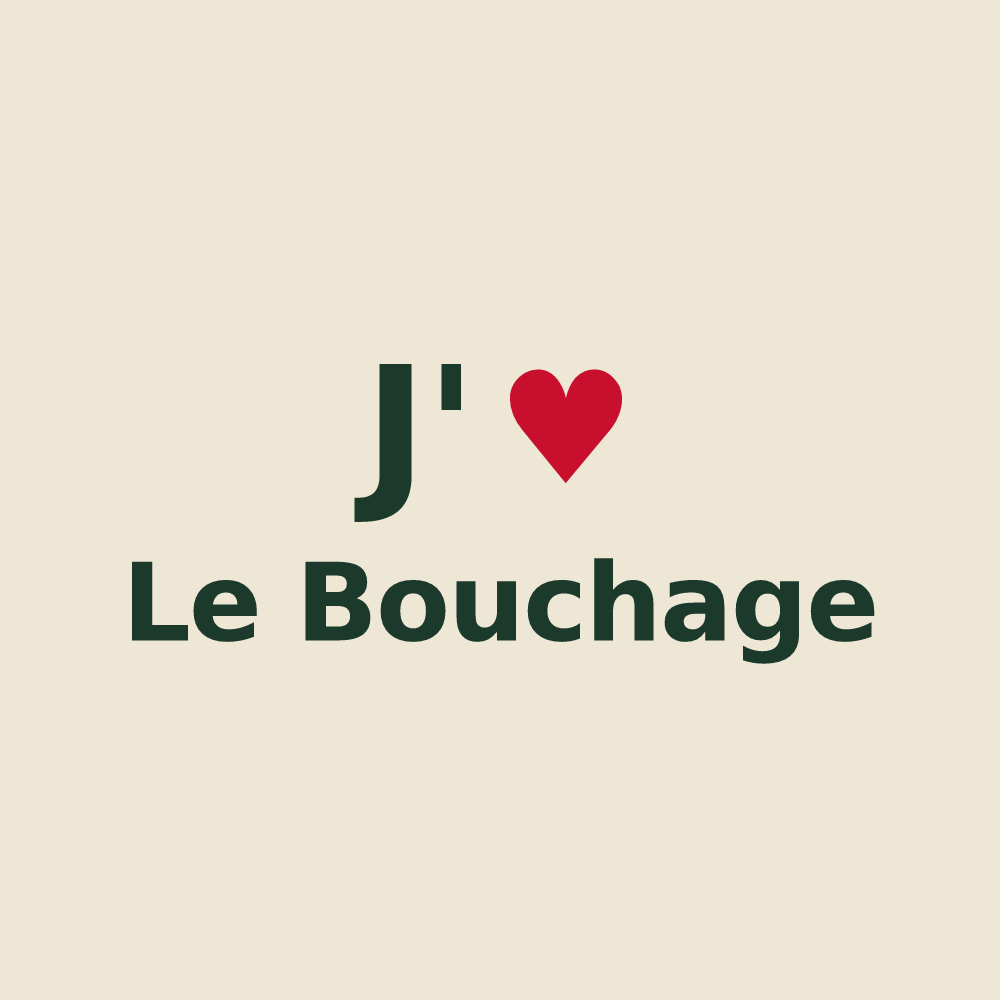 Tote bag personnalisé Le Bouchage — design J'aime Le Bouchage