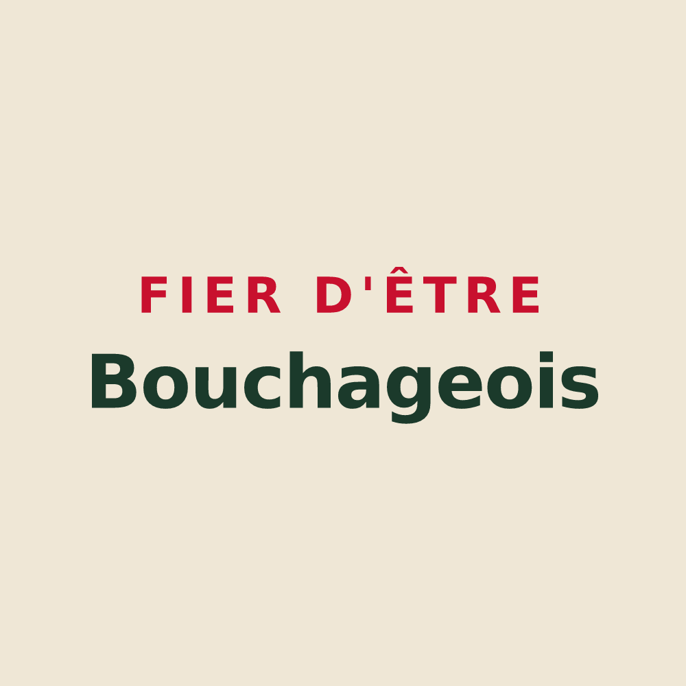 Tote bag « Fier d'être Bouchageois » — design pour Le Bouchage