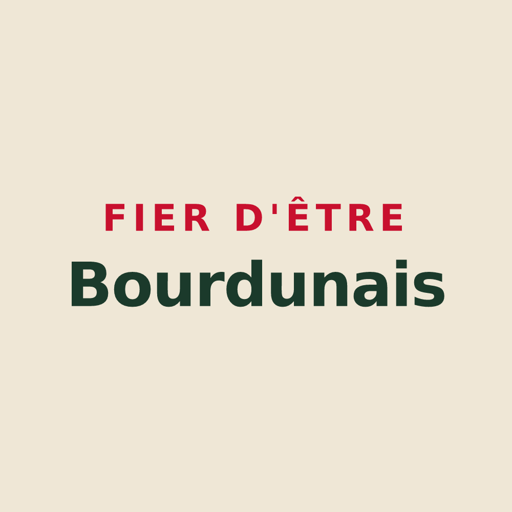 Tote bag « Fier d'être Bourdunais » — design pour Le Bourg-Dun