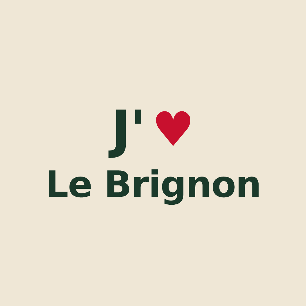Tote bag personnalisé Le Brignon — design J'aime Le Brignon