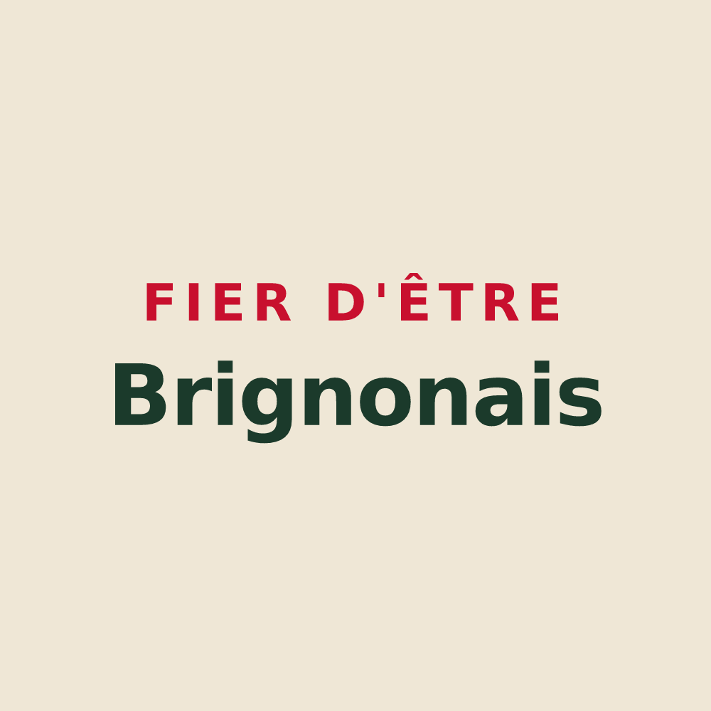 Tote bag « Fier d'être Brignonais » — design pour Le Brignon