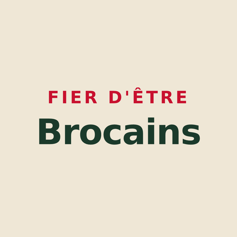 Tote bag « Fier d'être Brocains » — design pour Le Broc