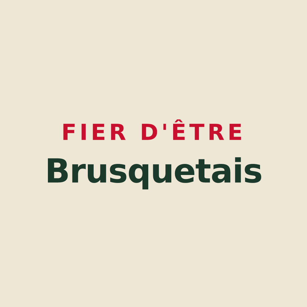 Tote bag « Fier d'être Brusquetais » — design pour Le Brusquet