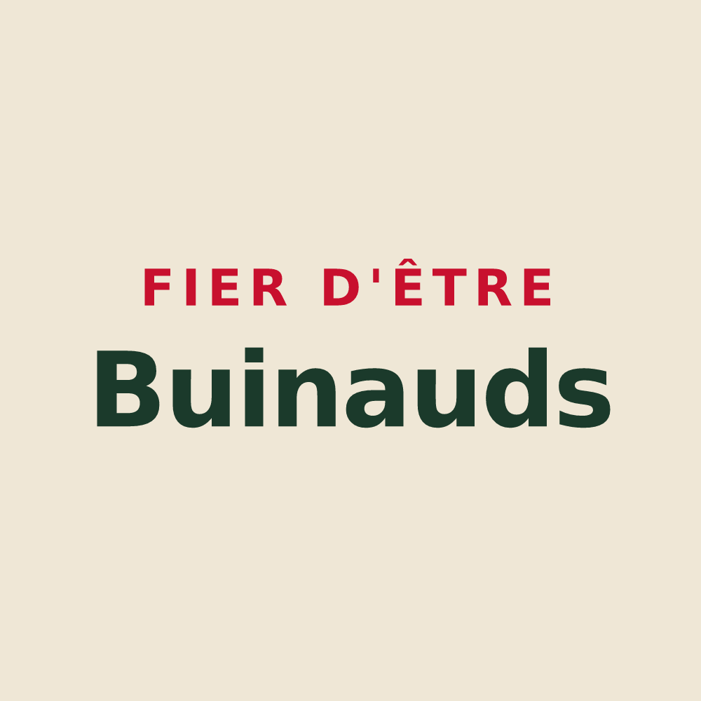Tote bag « Fier d'être Buinauds » — design pour Le Buis