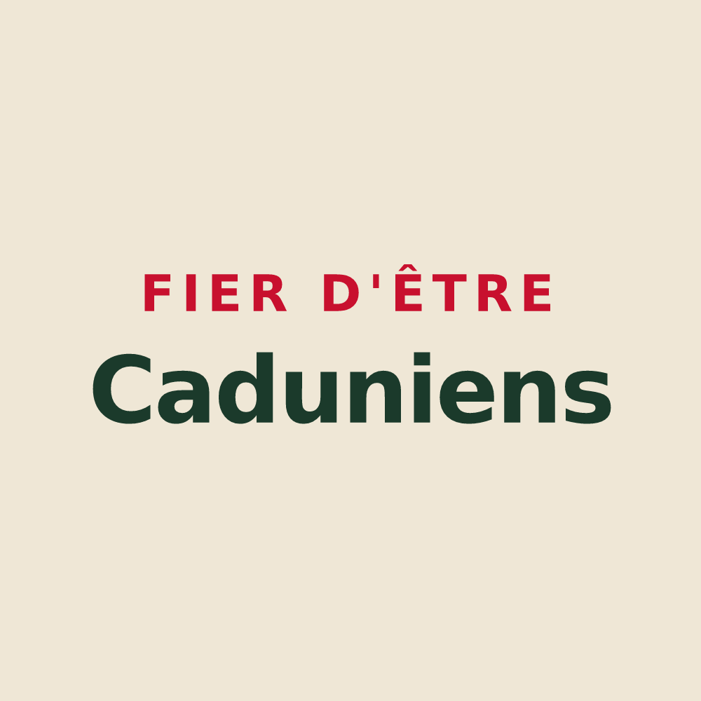 Tote bag « Fier d'être Caduniens » — design pour Le Buisson-de-Cadouin