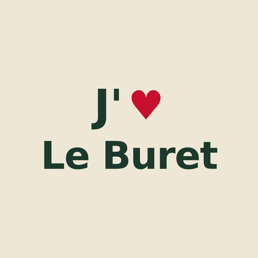 Tote bag personnalisé Le Buret — design J'aime Le Buret