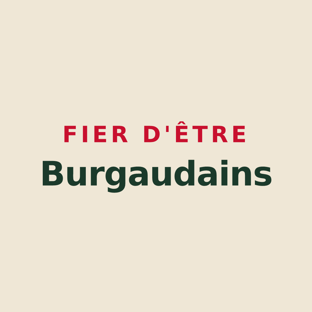 Tote bag « Fier d'être Burgaudains » — design pour Le Burgaud