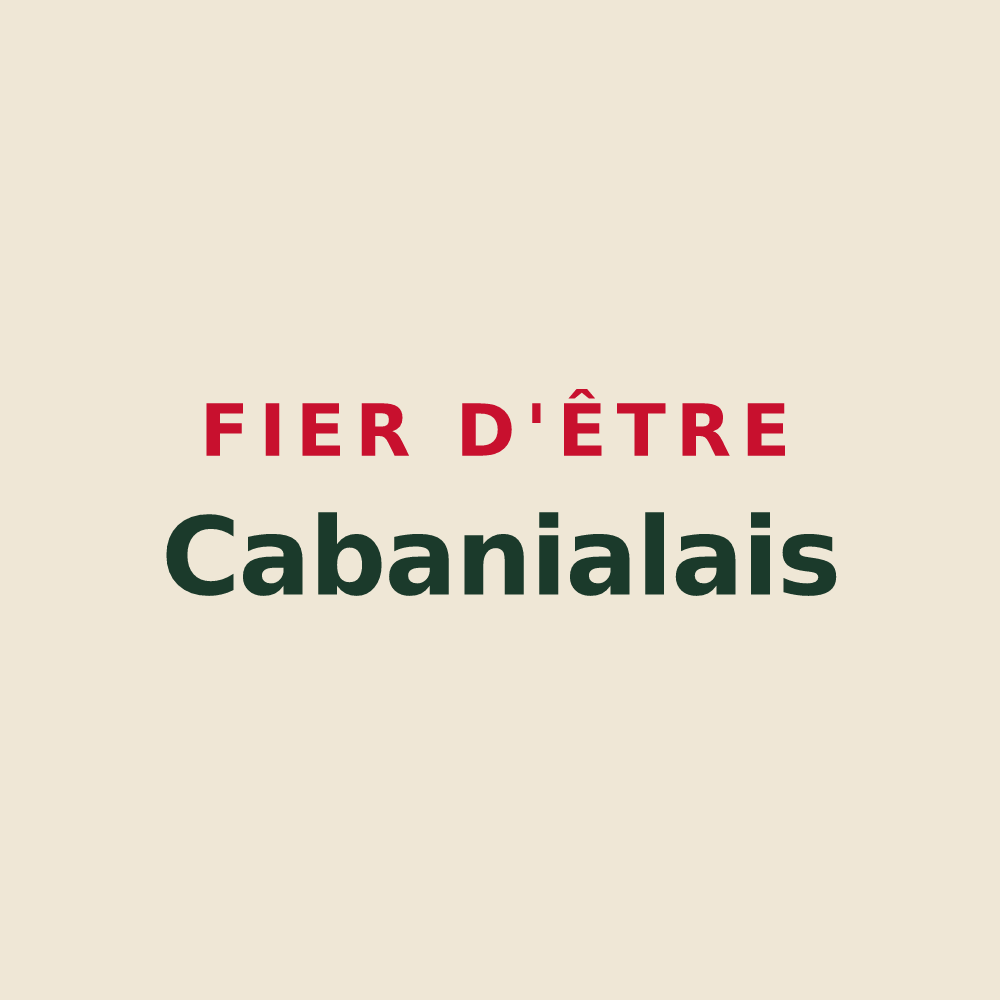 Tote bag « Fier d'être Cabanialais » — design pour Le Cabanial