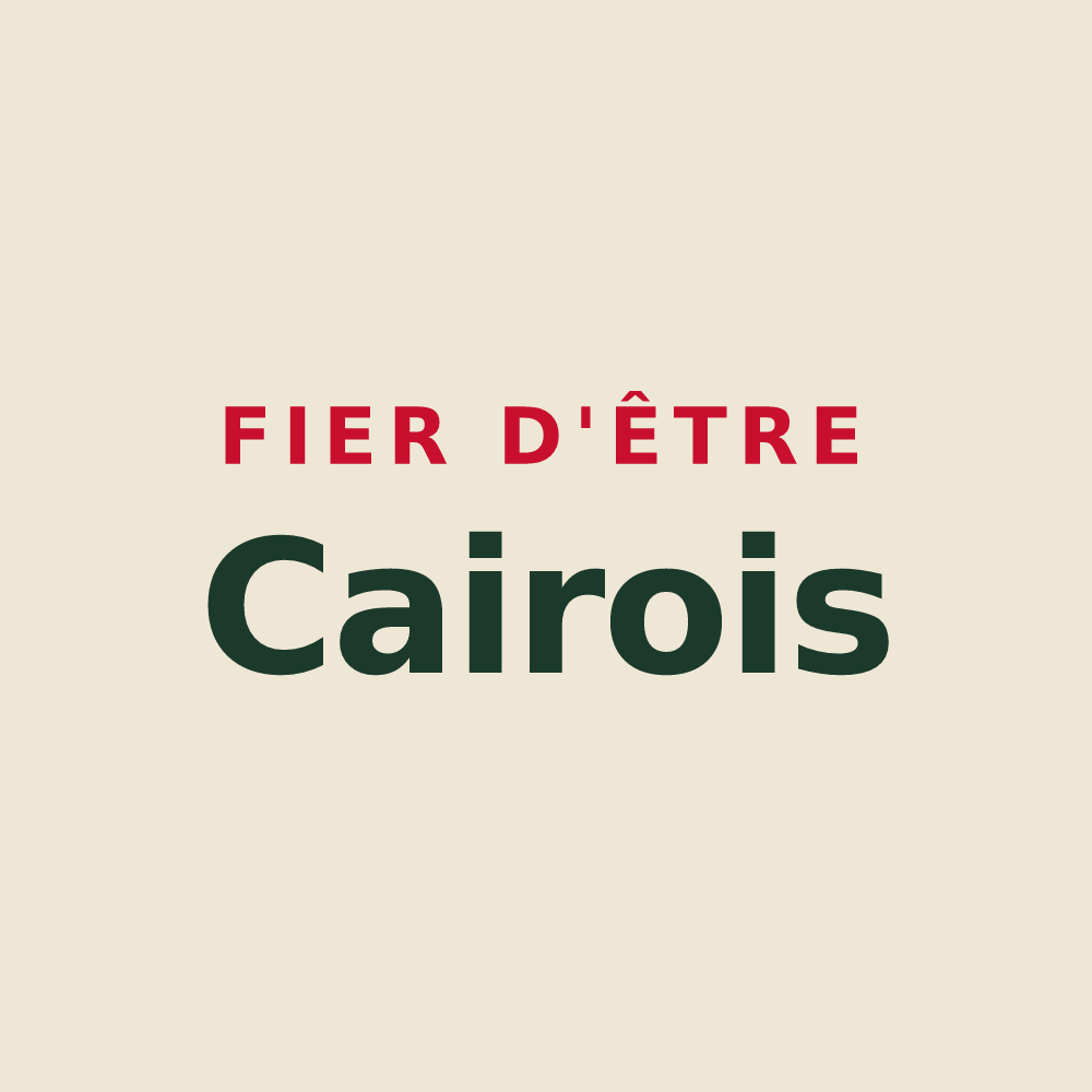 Tote bag « Fier d'être Cairois » — design pour Le Caire