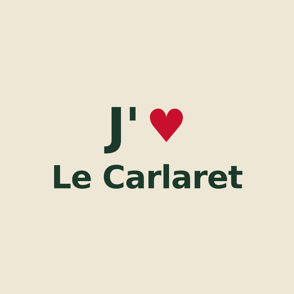 Tote bag personnalisé Le Carlaret — design J'aime Le Carlaret