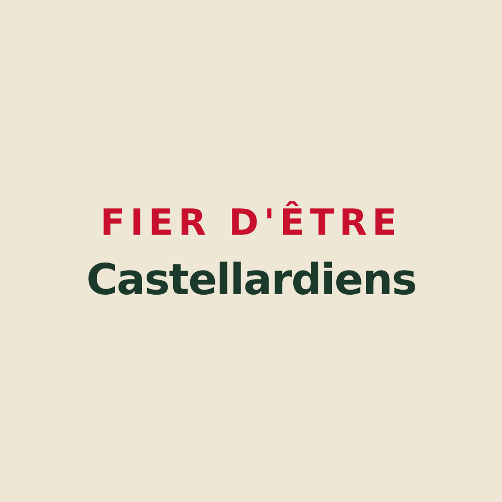 Tote bag « Fier d'être Castellardiens » — design pour Le Castellard-Mélan