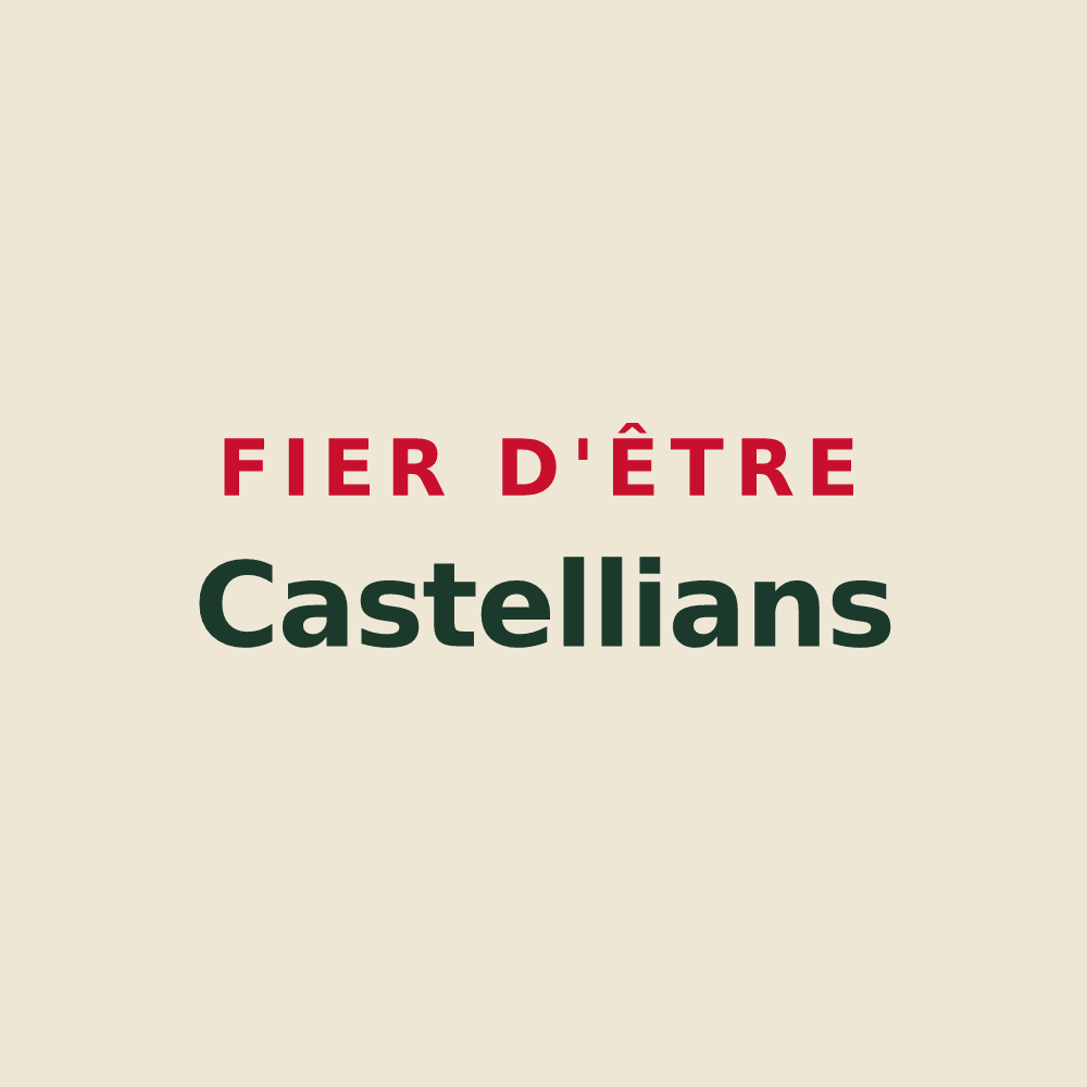 Tote bag « Fier d'être Castellians » — design pour Le Castellet
