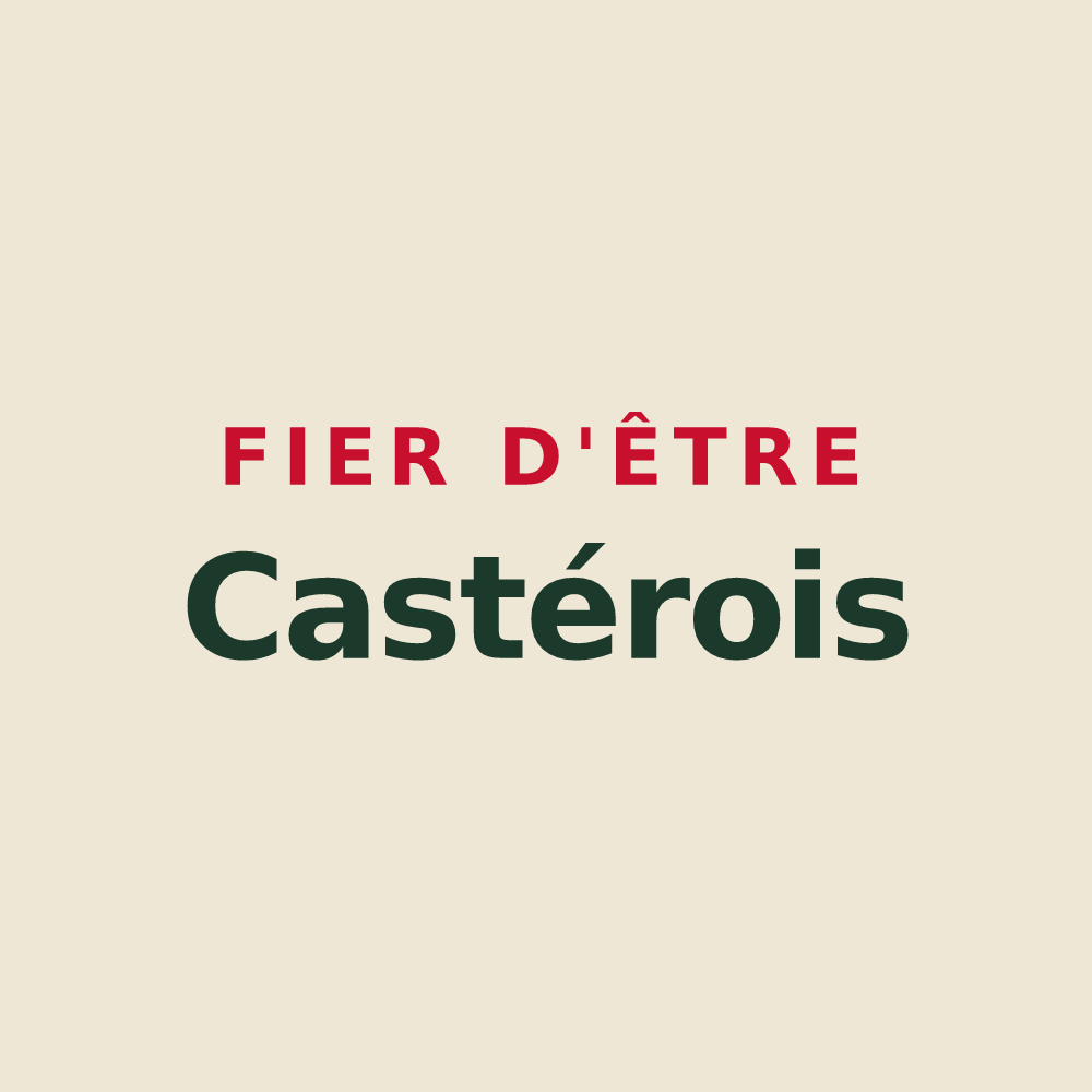 Tote bag « Fier d'être Castérois » — design pour Le Castéra