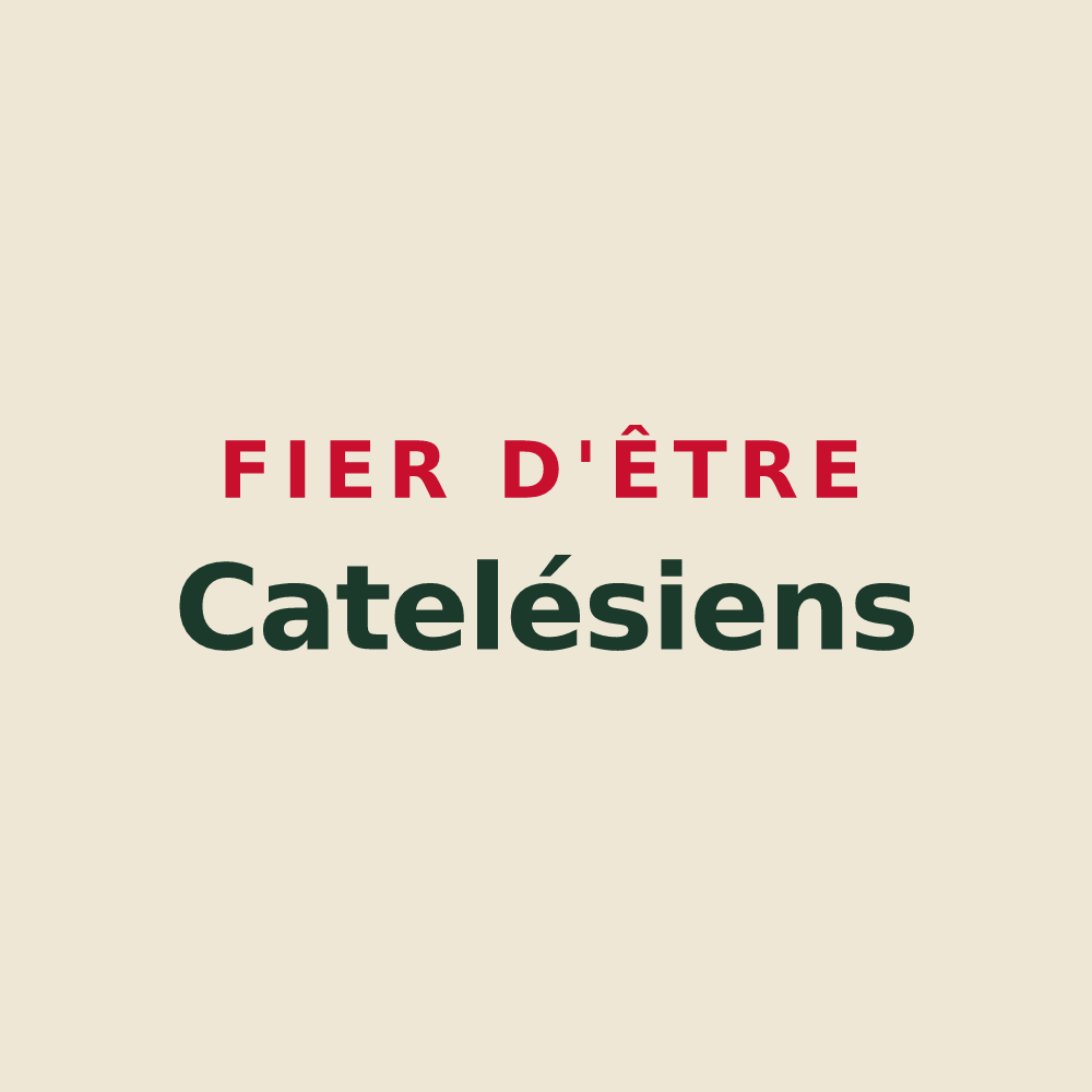 Tote bag « Fier d'être Catelésiens » — design pour Le Catelet