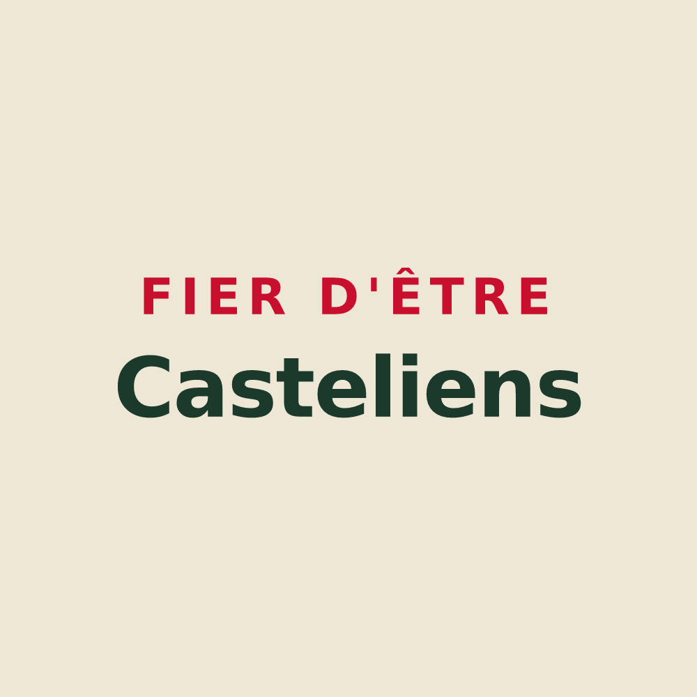 Tote bag « Fier d'être Casteliens » — design pour Le Catelier