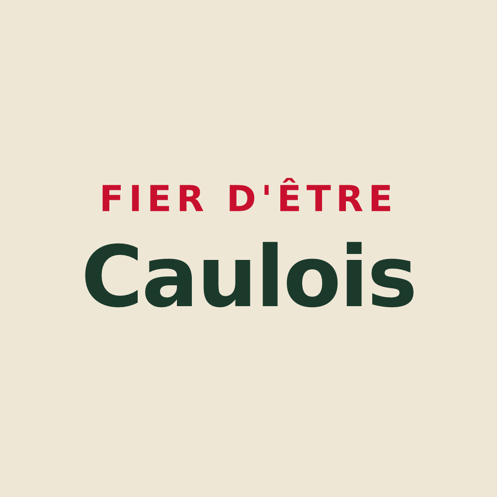 Tote bag « Fier d'être Caulois » — design pour Le Caule-Sainte-Beuve