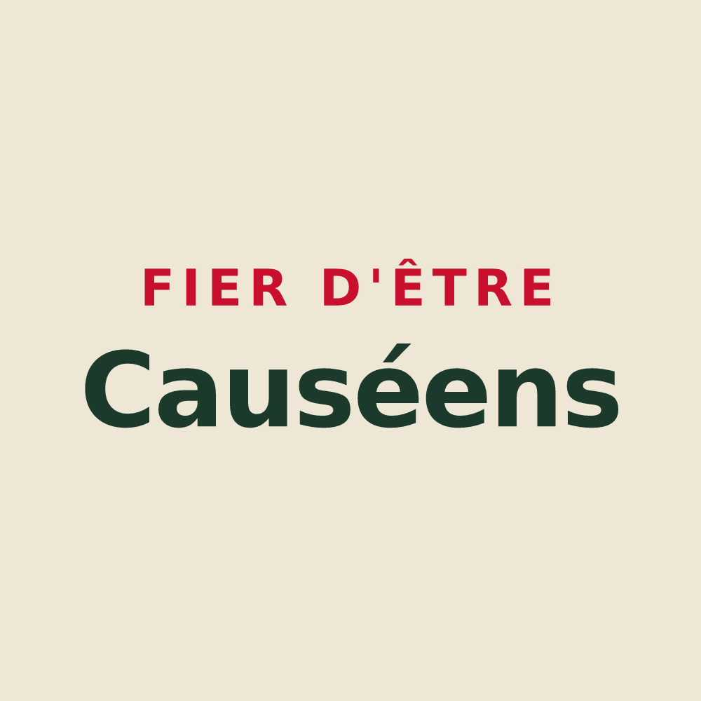 Tote bag « Fier d'être Causéens » — design pour Le Causé