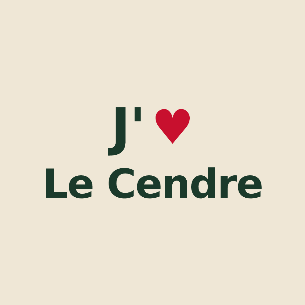 Tote bag personnalisé Le Cendre — design J'aime Le Cendre