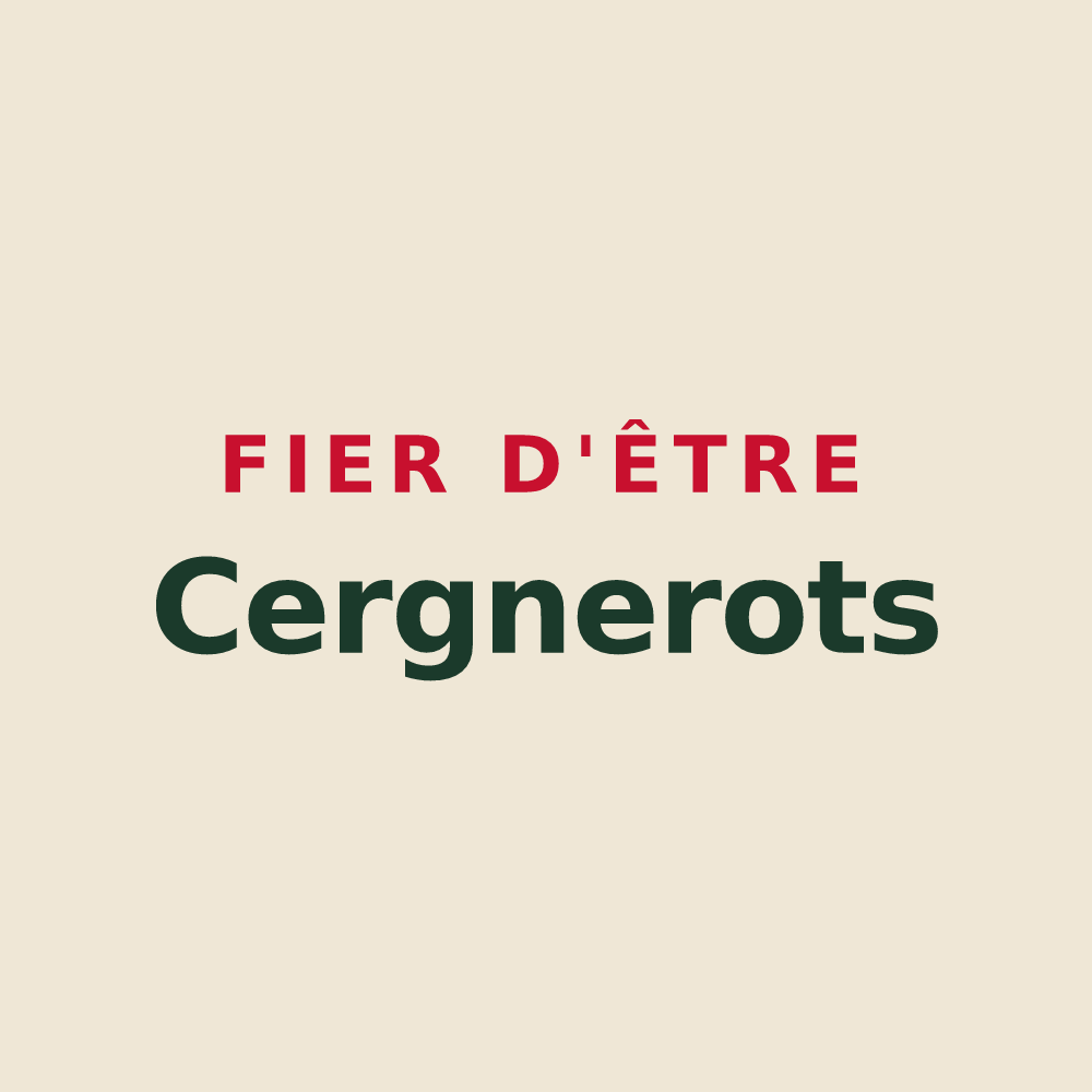 Tote bag « Fier d'être Cergnerots » — design pour Le Cergne