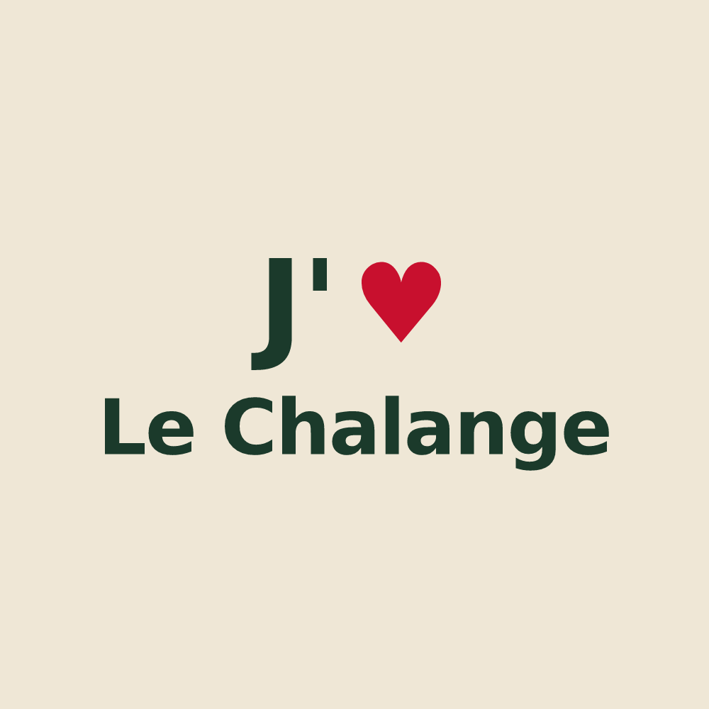 Tote bag personnalisé Le Chalange — design J'aime Le Chalange