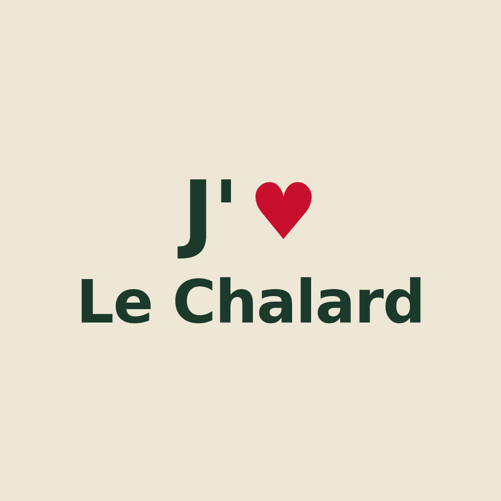 Tote bag personnalisé Le Chalard — design J'aime Le Chalard
