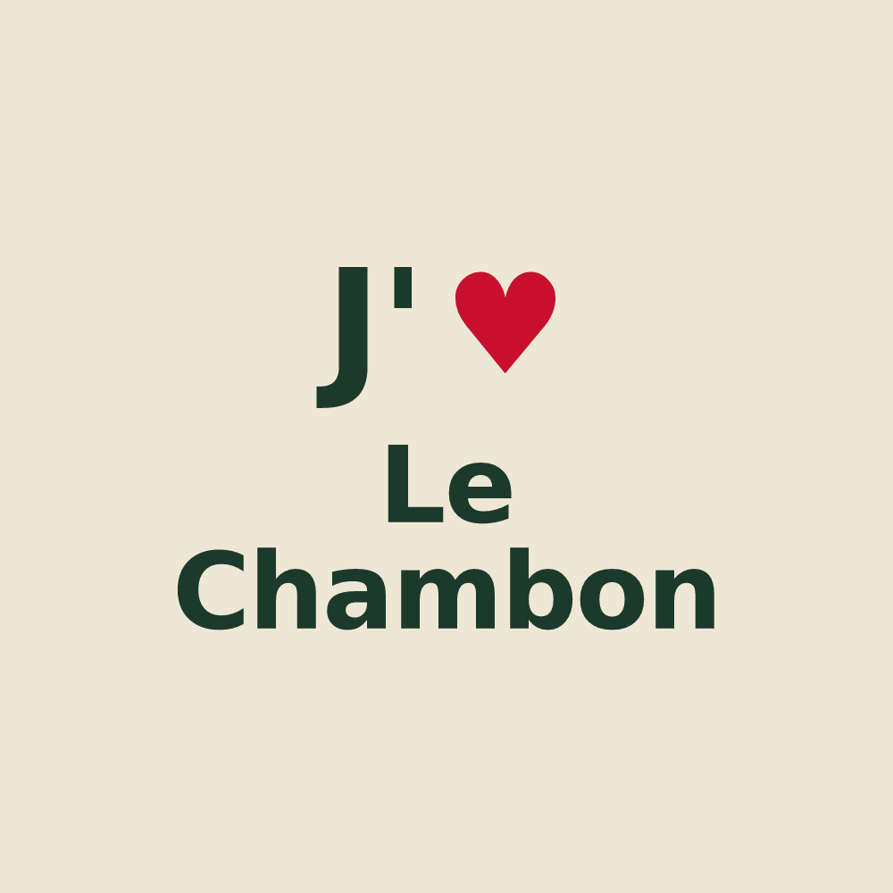 Tote bag personnalisé Le Chambon — design J'aime Le Chambon