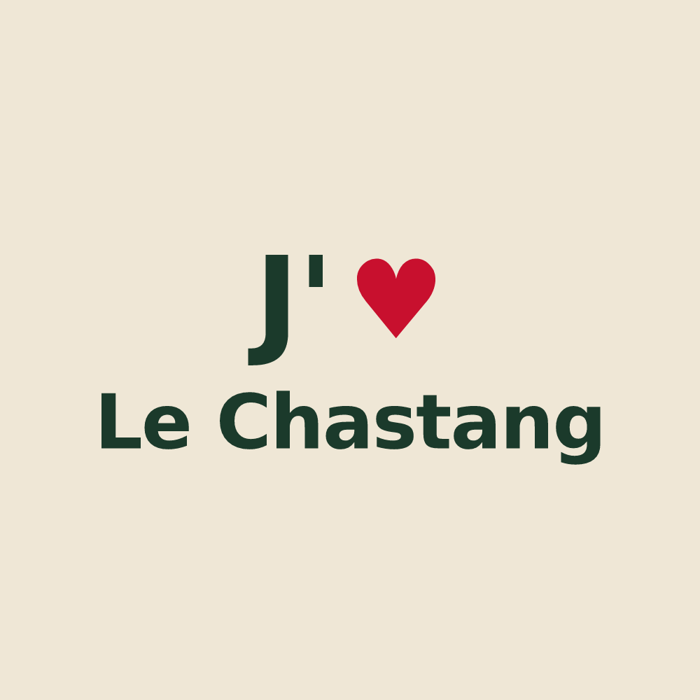 Tote bag personnalisé Le Chastang — design J'aime Le Chastang