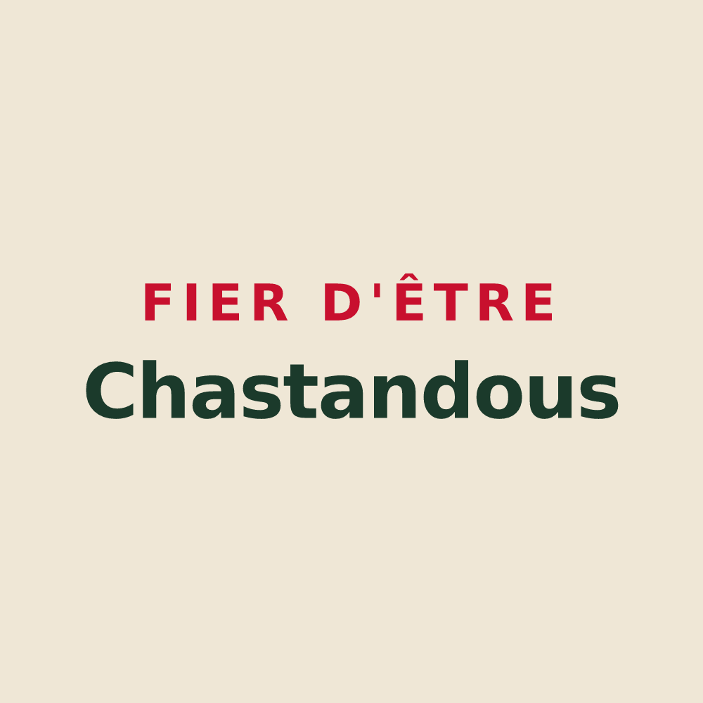 Tote bag « Fier d'être Chastandous » — design pour Le Chastang
