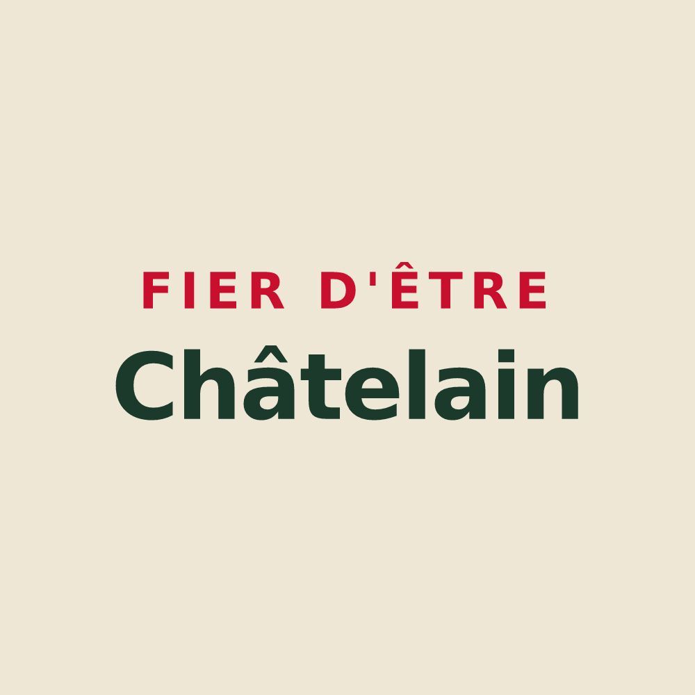 Tote bag « Fier d'être Châtelain » — design pour Le Château-d'Almenêches