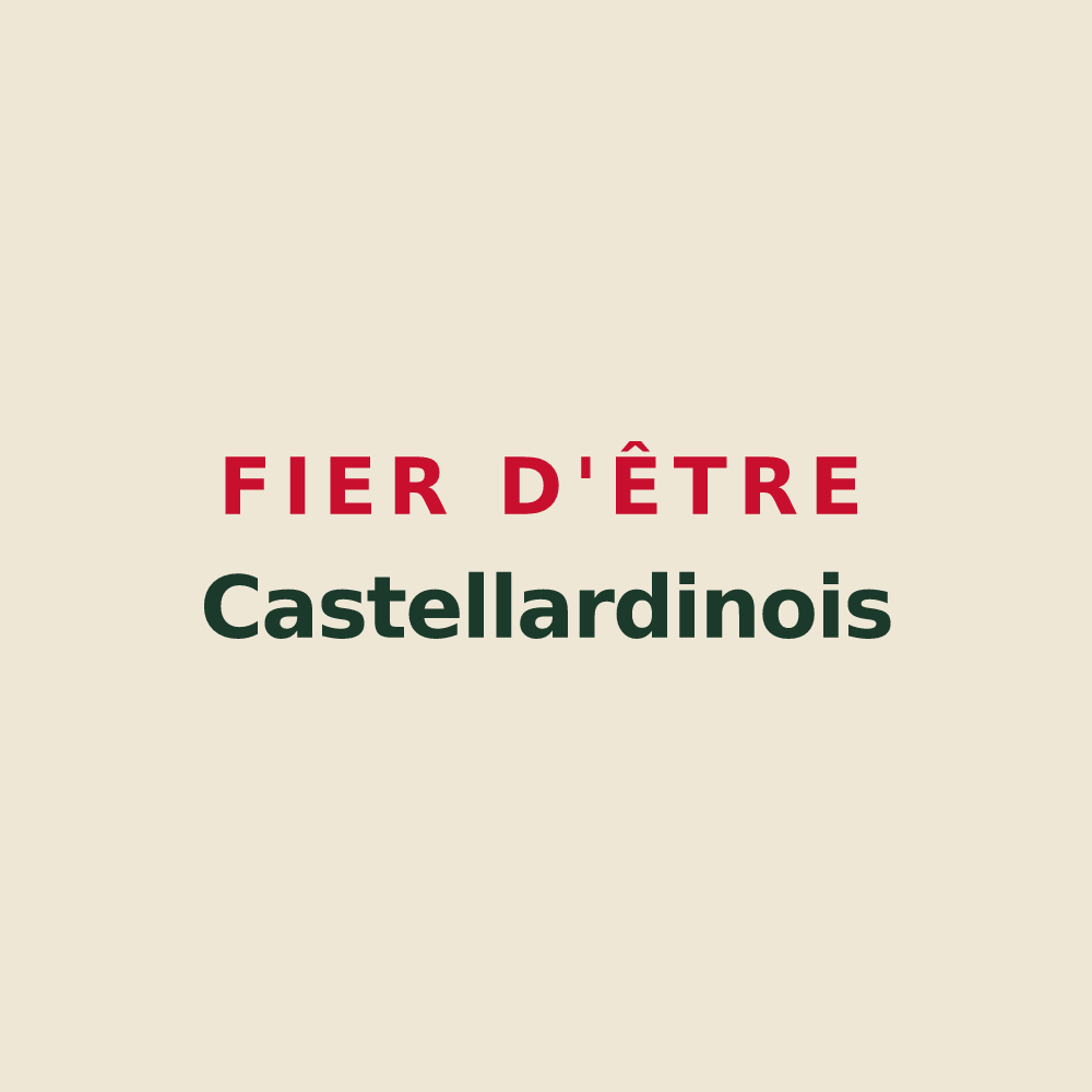 Tote bag « Fier d'être Castellardinois » — design pour Le Châtelard