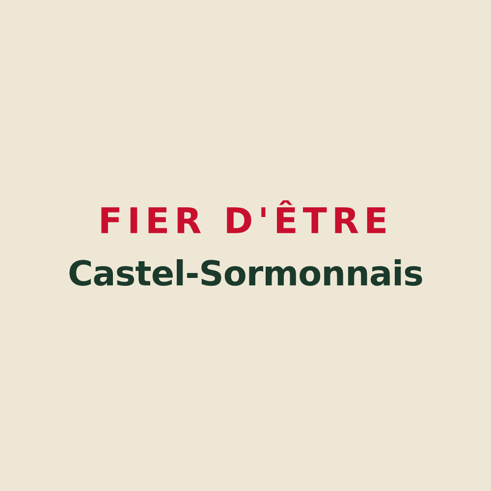 Tote bag « Fier d'être Castel-Sormonnais » — design pour Le Châtelet-sur-Sormonne