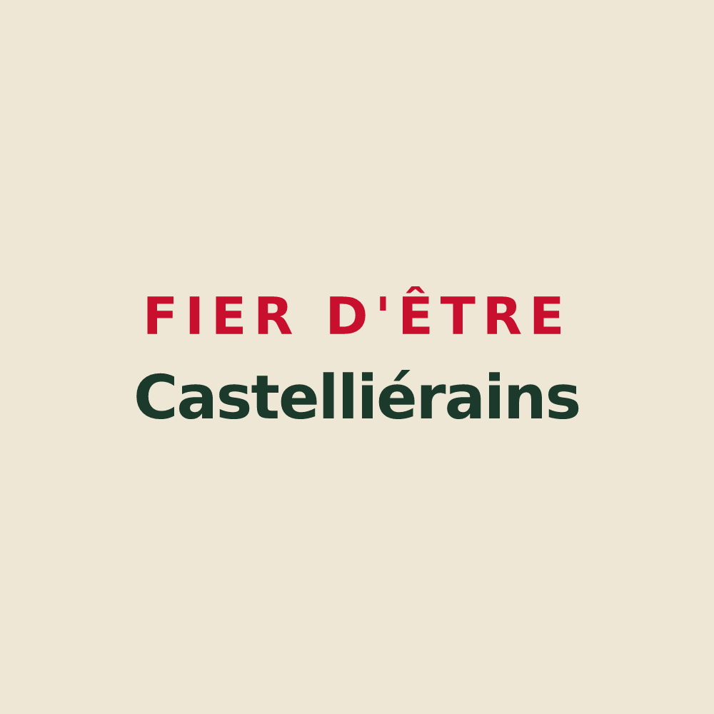 Tote bag « Fier d'être Castelliérains » — design pour Le Châtellier