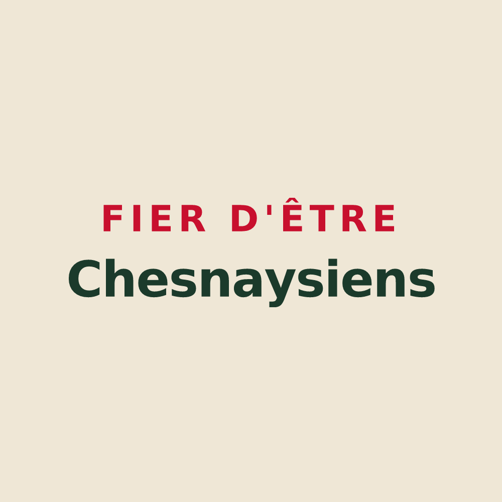 Tote bag « Fier d'être Chesnaysiens » — design pour Le Chesnay-Rocquencourt