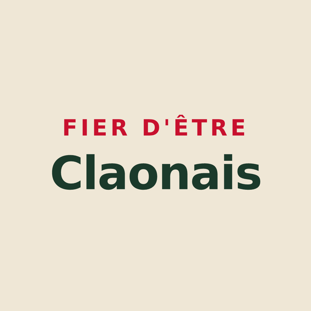 Tote bag « Fier d'être Claonais » — design pour Le Claon